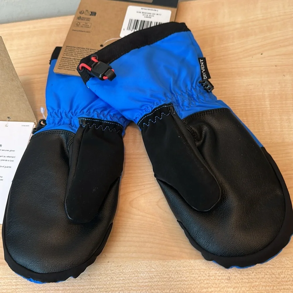The North Face Montana Blue Etip™ Ski Mitts (L) & Salty Lined Beanie - Unisex